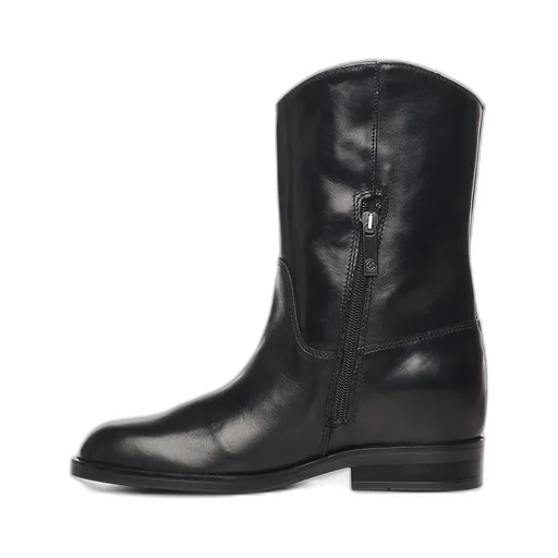 Calfskin Mid-Calf Boots
