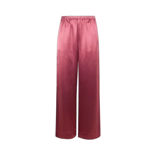 Cabello Wide Leg Satin Trousers