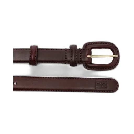 Logo Embossed Buckle Belt