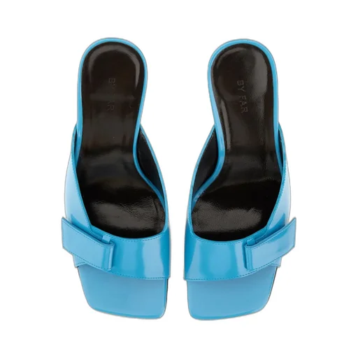 Squared-Toe Stiletto Heel Sandals