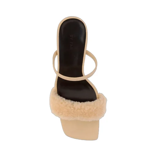 Ada Slip-On Shearling Sandals