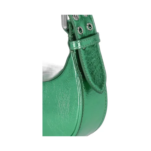 Metallic Zipped Shoulder Bag