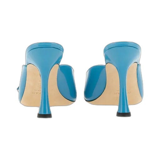 Squared-Toe Stiletto Heel Sandals
