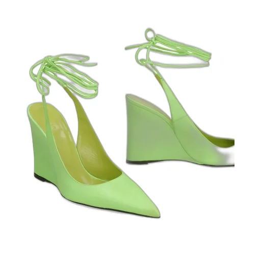 Vaughn Tie-Fastening Wedge Pumps