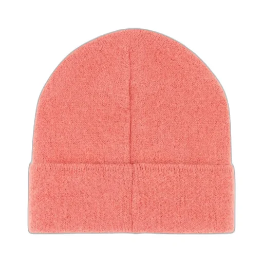 Logo Patch Ribbed Beanie