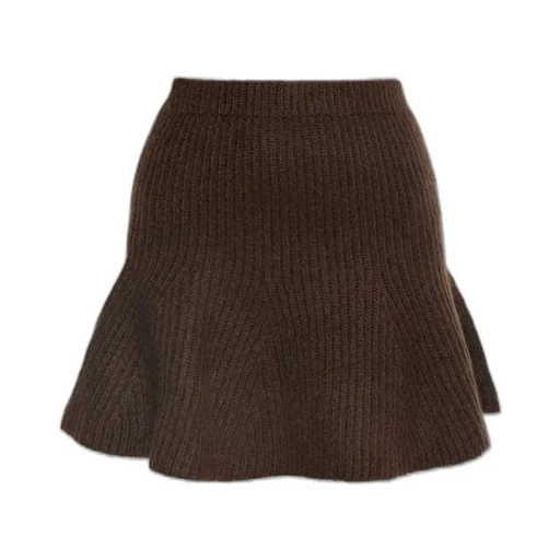 Dox Flared Knitted Mini Skirt