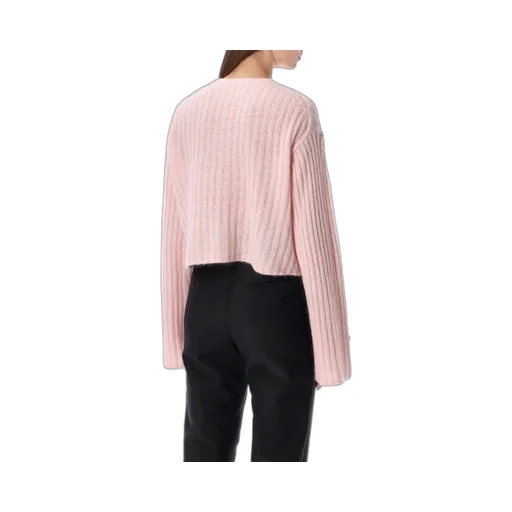 Cierrou Ribbed-Knit Cardigan