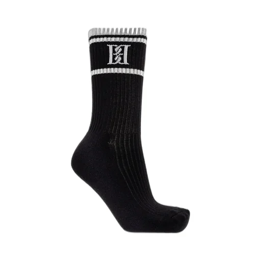 Ribbed Logo Socks