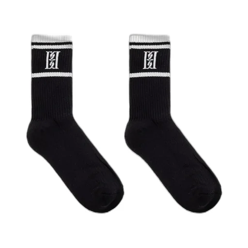Ribbed Logo Socks