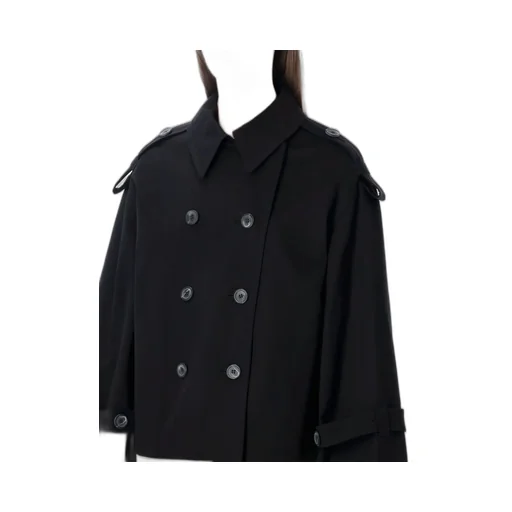 Alisandra Double-Breasted Trench Coat