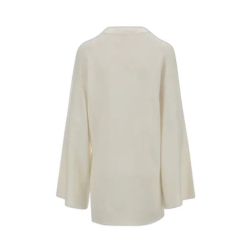 Rolled-Trim Crewneck Knitted Jumper