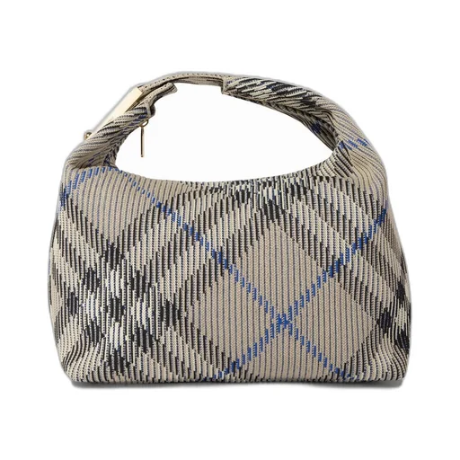 Peg Checked Zipped Tote Bag