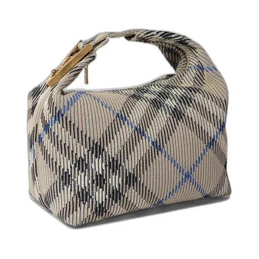 Peg Checked Zipped Tote Bag