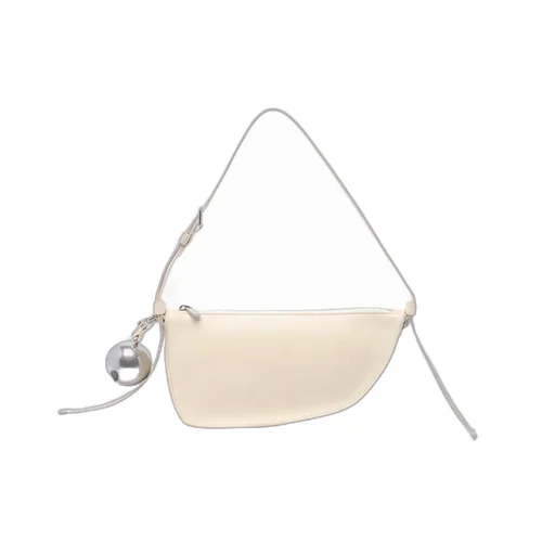 Bell-Detailed Zipped Shoulder Bag