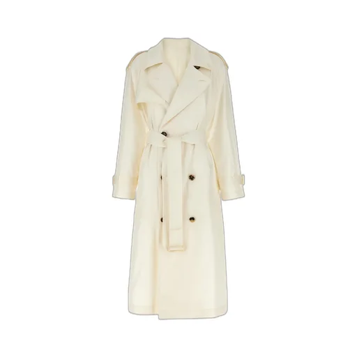 Double-Breasted Belted Trench Coat