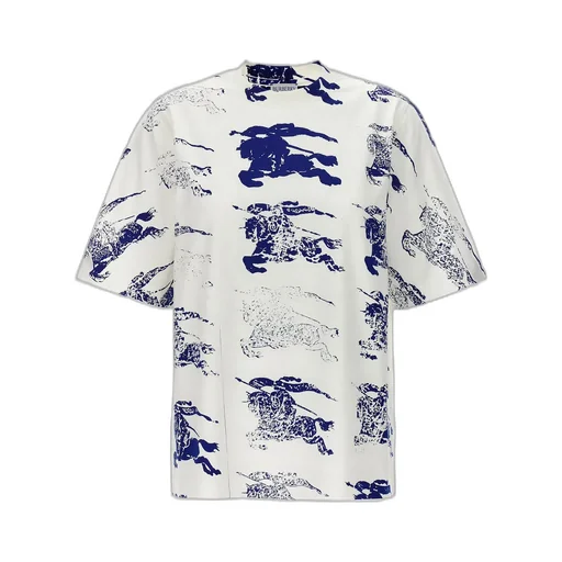 Allover Logo Printed Crewneck T-Shirt