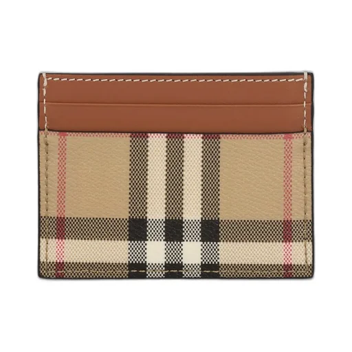Vintage Checked Open Top Card Holder