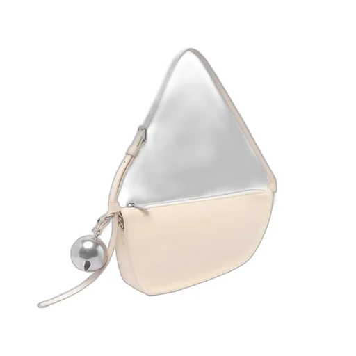 Bell-Detailed Zipped Shoulder Bag
