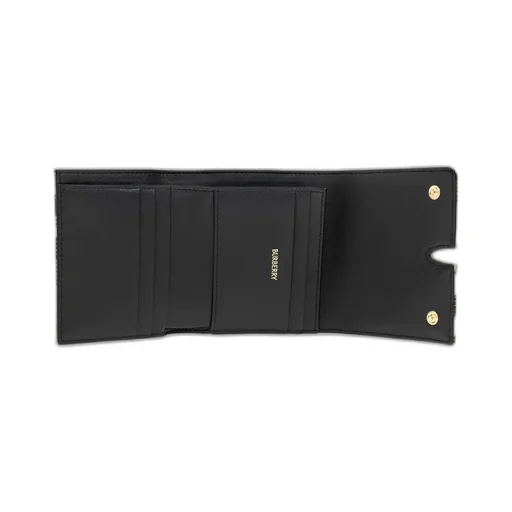 Vintage Check Printed Snip Folded Wallet