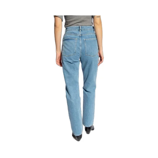 High-Waisted Straight Jeans