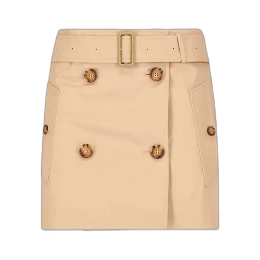 Belted-Waist Mini Skirt