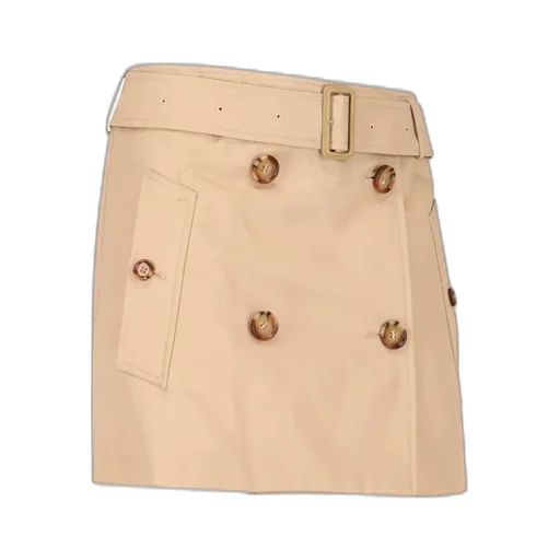 Belted-Waist Mini Skirt