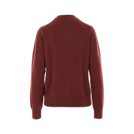 Button-Up Crewneck Knitted Cardigan