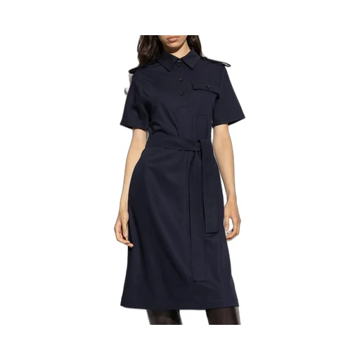 Collared Short-Sleeve Dress