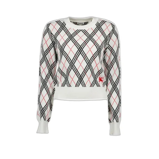Checked Knit Jumper