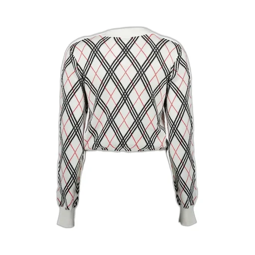 Checked Knit Jumper