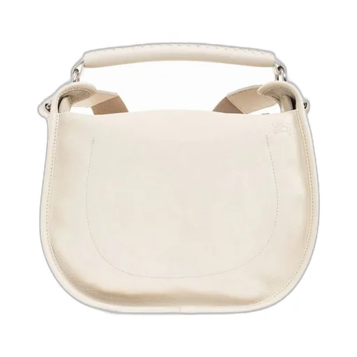 Small B Clip Foldover-Top Crossbody Bag