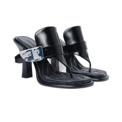 Bay Equestrian Knight Motif Sandals
