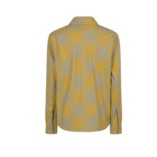 Checked Collared Long-Sleeve Shirt