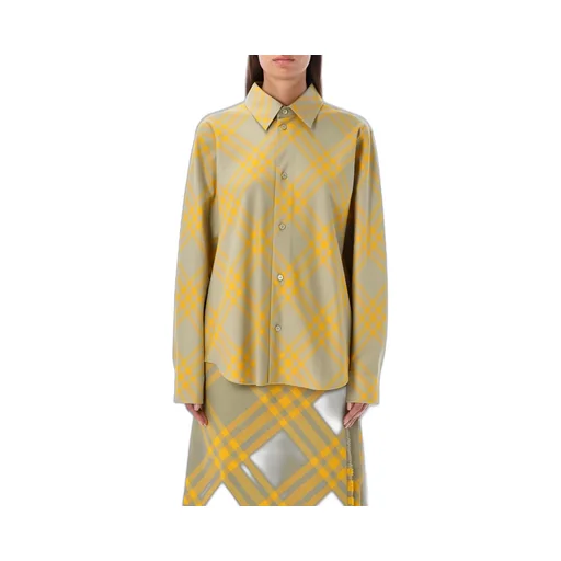 Checked Collared Long-Sleeve Shirt