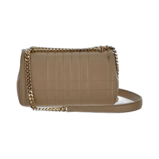 Lola Logo Plaque Quilted Shoulder Bag