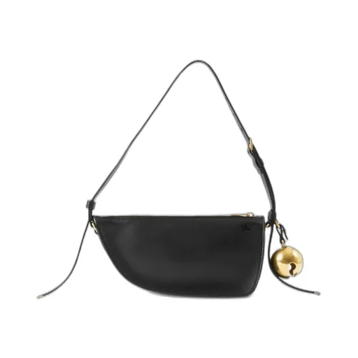 Bell Detailed Zipped Shoulder Bag