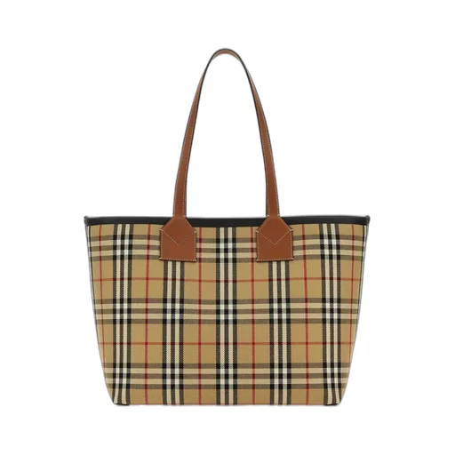 London Check Pattern Medium Tote Bag