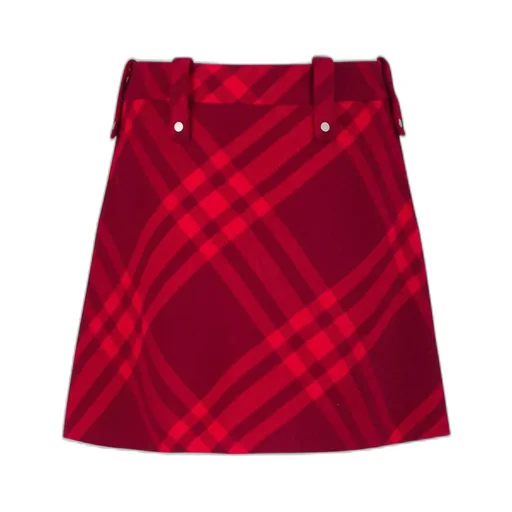 Plaid Pleated Mini Skirt