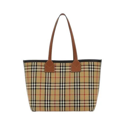 London Check Pattern Medium Tote Bag