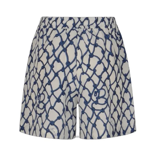 Allover Knot Printed Drawstring Shorts