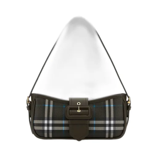 Check Patterned Sling Shoulder Bag