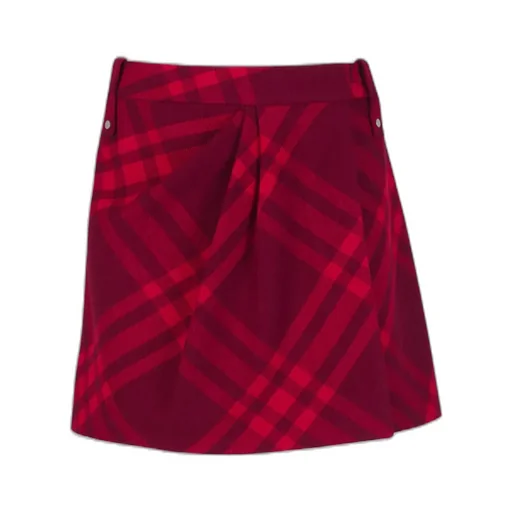 Plaid Pleated Mini Skirt