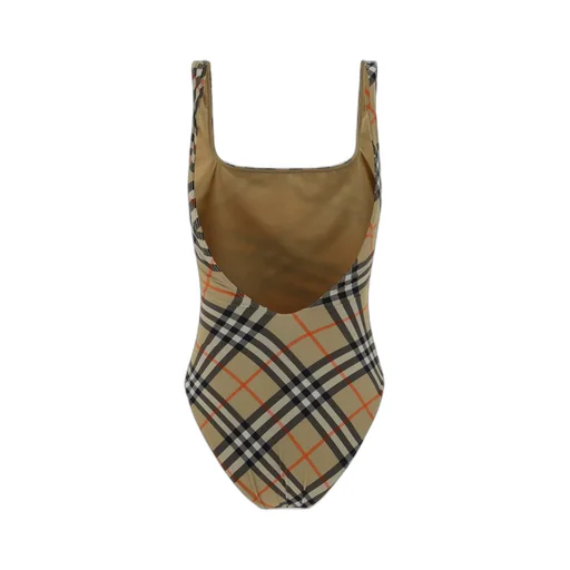 Check Pattern One-Piece Swimsuit