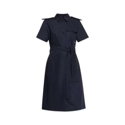 Collared Short-Sleeve Dress