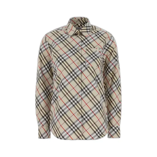 Logo Embroidered Checked Shirt