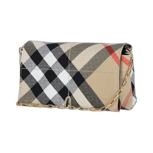 Checked Mini Soft Snip Shoulder Bag