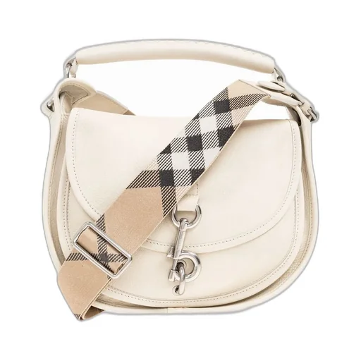 Small B Clip Foldover-Top Crossbody Bag