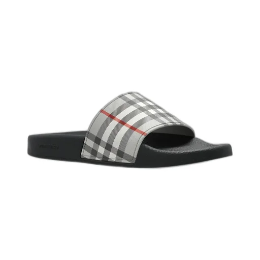 Checked Slip-On Slides