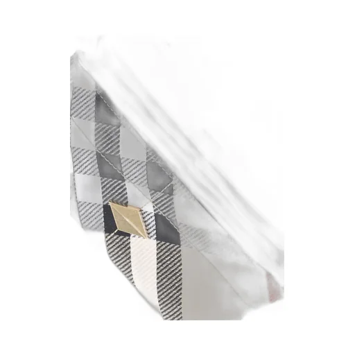 Checked Mini Soft Snip Shoulder Bag