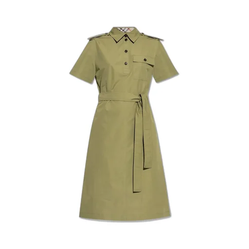 Tie-Waisted Shirt Dress